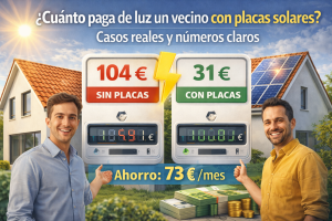 ¿Cuánto paga de luz un vecino con placas solares? Casos reales y números claros